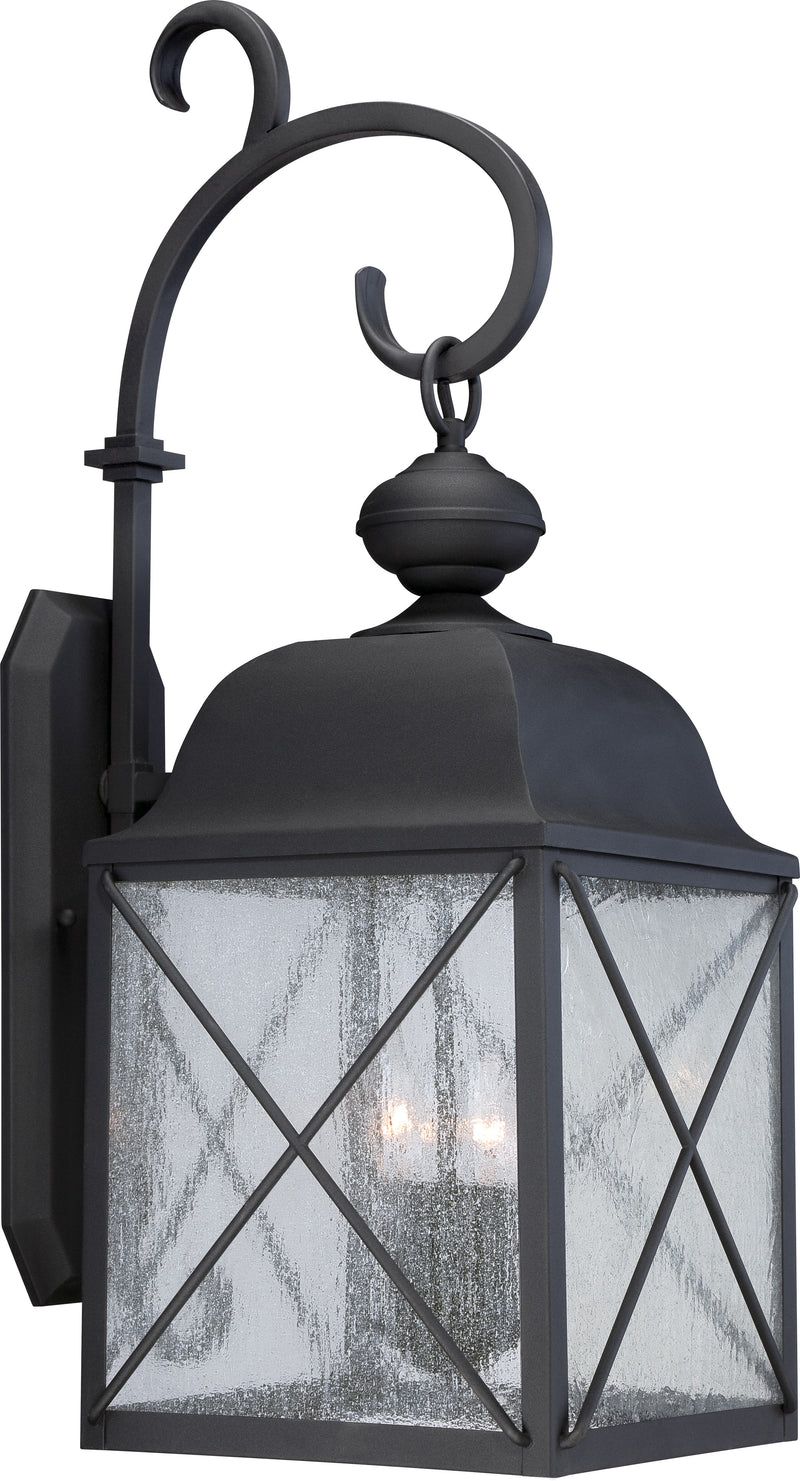 Nuvo Lighting 60-5623 Three Light Outdoor Wall Lantern, Textured Black