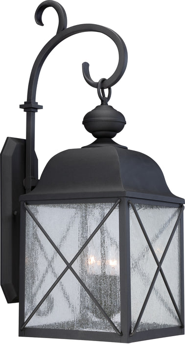 Nuvo Lighting 60-5623 Three Light Outdoor Wall Lantern, Textured Black