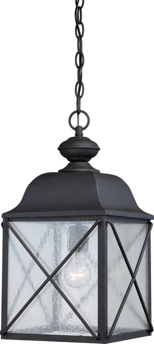 Nuvo Lighting 60-5624 One Light Hanging Lantern, Textured Black