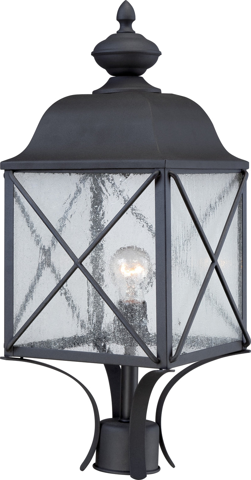Nuvo Lighting 60-5625 One Light Post Lantern, Textured Black