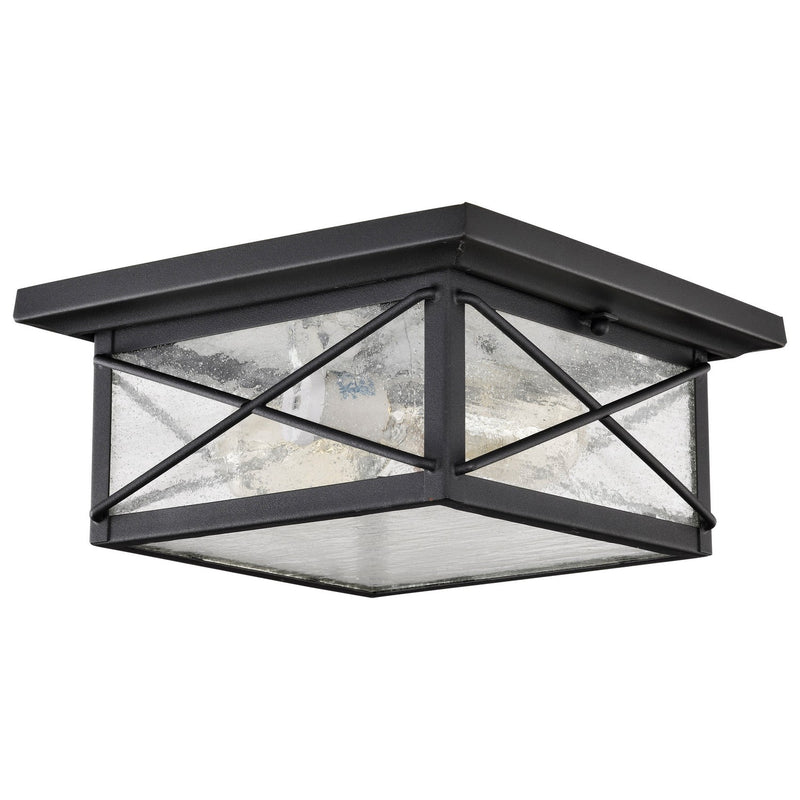 Nuvo Lighting 60-5626 Two Light Flush Mount, Textured Black