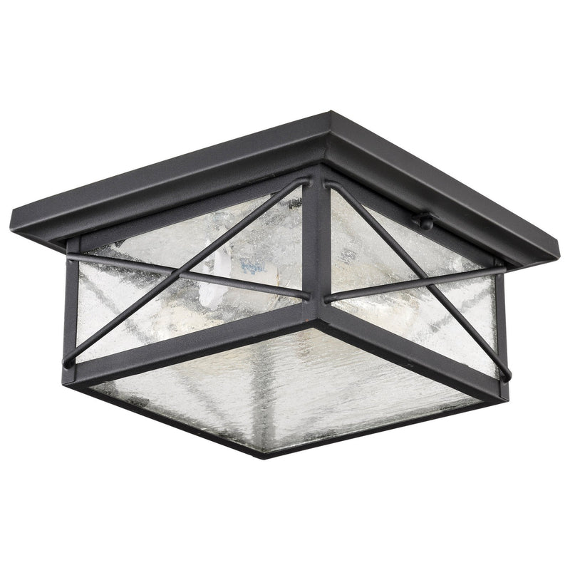 Nuvo Lighting 60-5626 Two Light Flush Mount, Textured Black