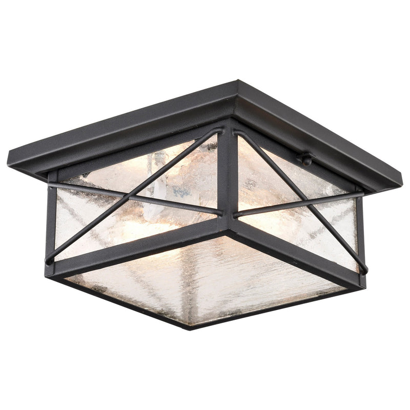 Nuvo Lighting 60-5626 Two Light Flush Mount, Textured Black
