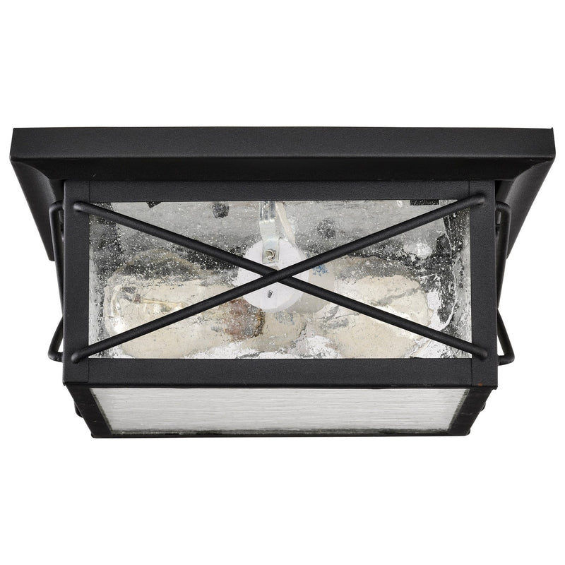 Nuvo Lighting 60-5626 Two Light Flush Mount, Textured Black