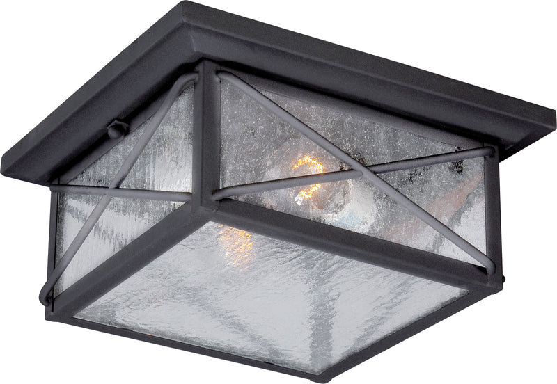 Nuvo Lighting 60-5626 Two Light Flush Mount, Textured Black