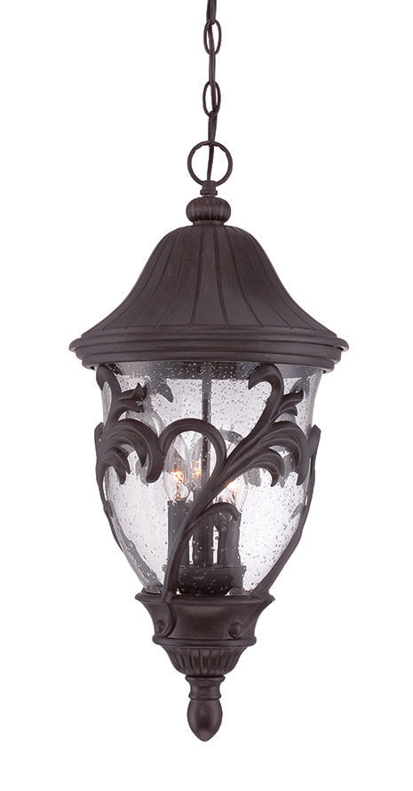 Acclaim Lighting 39226BC Three Light Hanging Lantern, Black Coral
