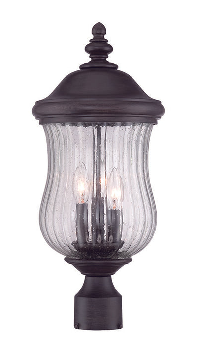 Acclaim Lighting 39717BC Three Light Post Mount, Black Coral