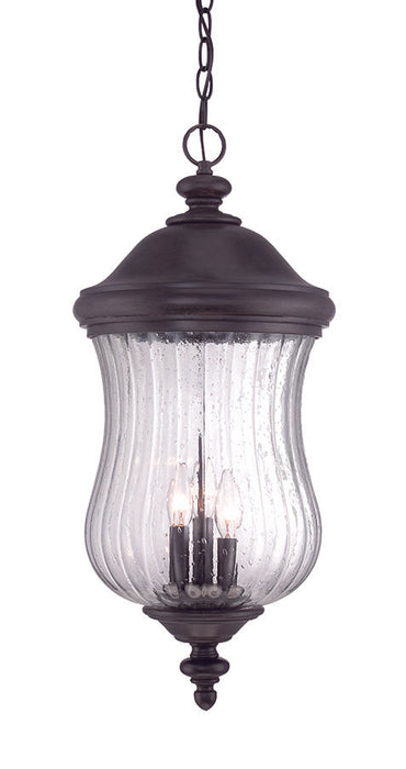 Acclaim Lighting 39726BC Three Light Hanging Lantern, Black Coral