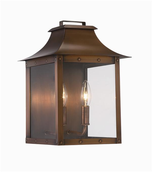 Acclaim Lighting 8414CP Two Light Wall Sconce, Copper Patina