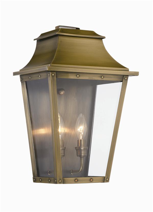 Acclaim Lighting 8424AB Two Light Wall Sconce, Aged Brass
