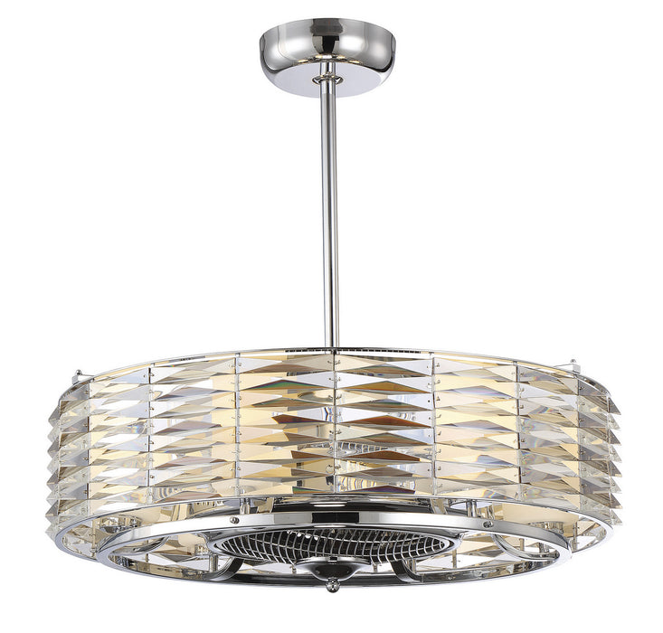 Savoy House 30-333-FD-11 Six Light Fan D'lier, Polished Chrome