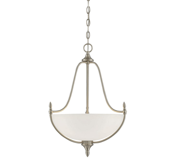 Savoy House 7-1004-3-SN Three Light Pendant, Satin Nickel