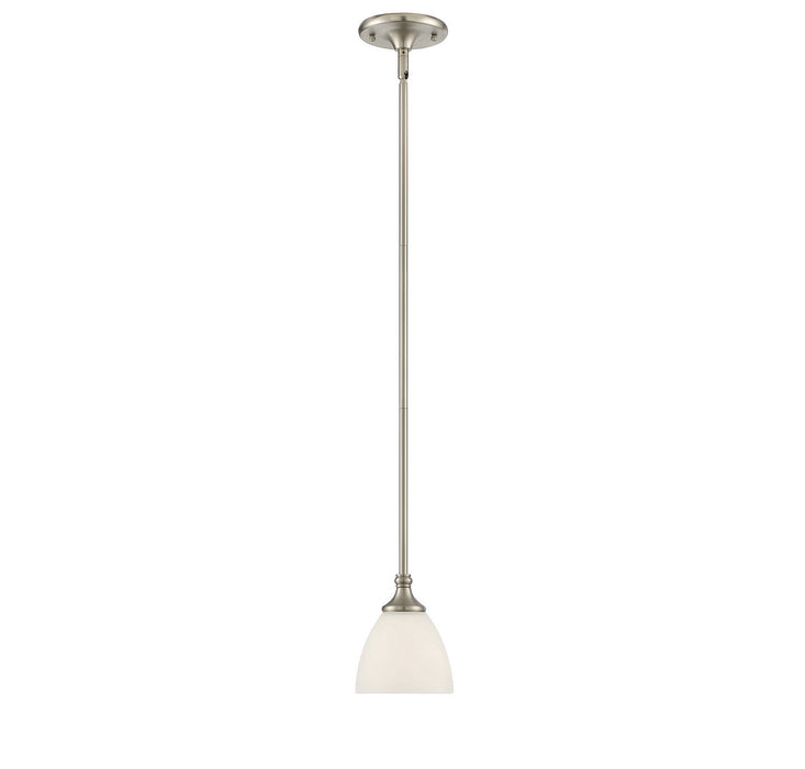 Savoy House 7-1010-1-SN One Light Mini Pendant, Satin Nickel
