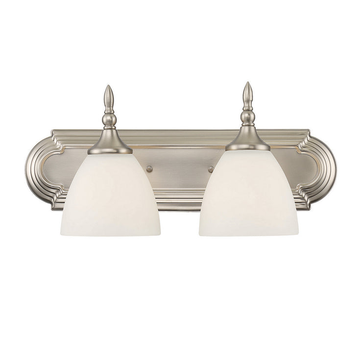 Savoy House 8-1007-2-SN Two Light Bath Bar, Satin Nickel