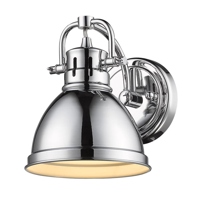 Golden 3602-BA1 CH-CH One Light Bath Vanity, Chrome