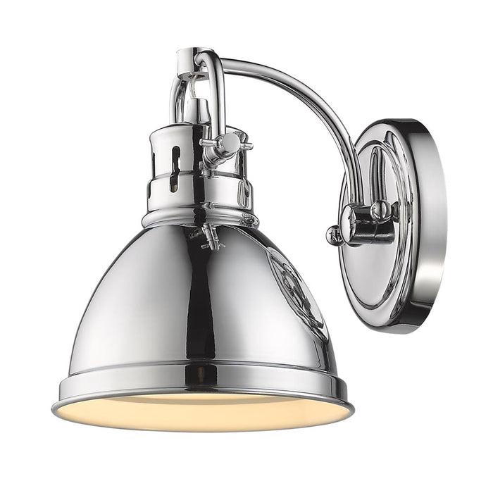 Golden 3602-BA1 CH-CH One Light Bath Vanity, Chrome