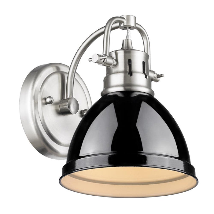 Golden 3602-BA1 PW-BK One Light Vanity, Pewter