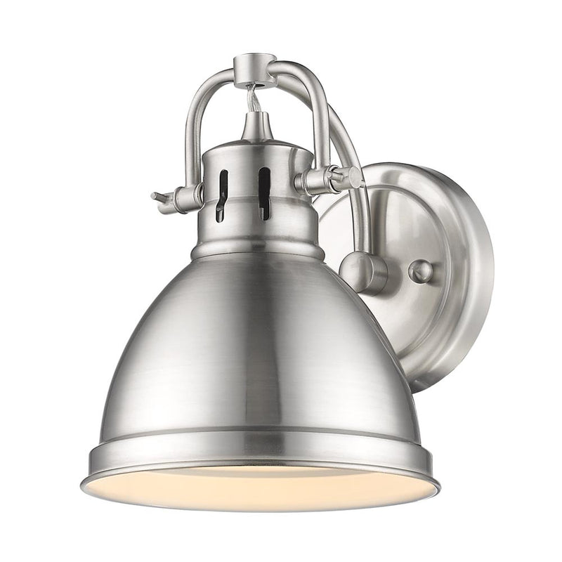 Golden 3602-BA1 PW-PW One Light Bath Vanity, Pewter