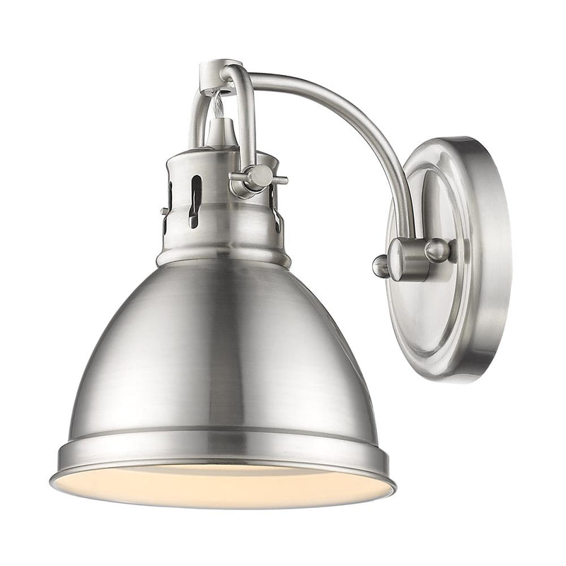 Golden 3602-BA1 PW-PW One Light Bath Vanity, Pewter