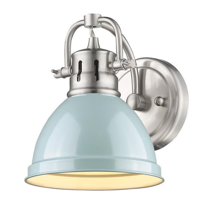 Golden 3602-BA1 PW-SF One Light Bath Vanity, Pewter