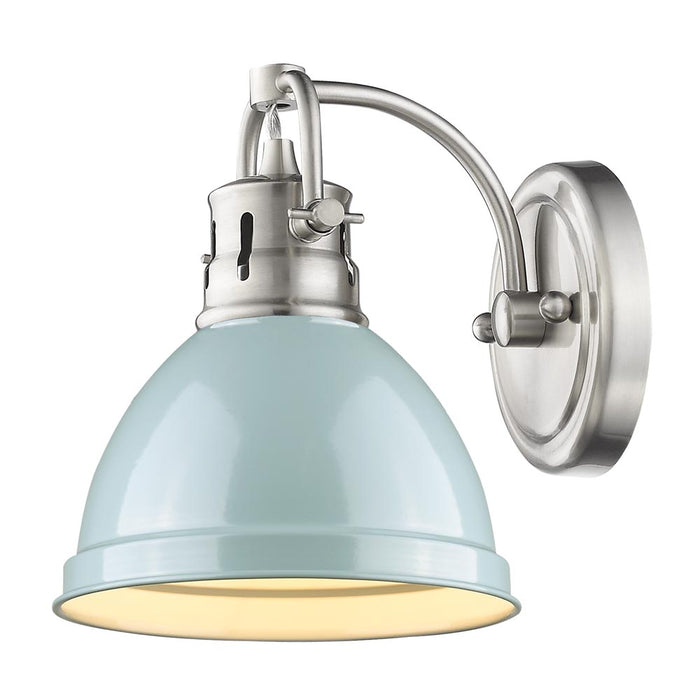 Golden 3602-BA1 PW-SF One Light Bath Vanity, Pewter