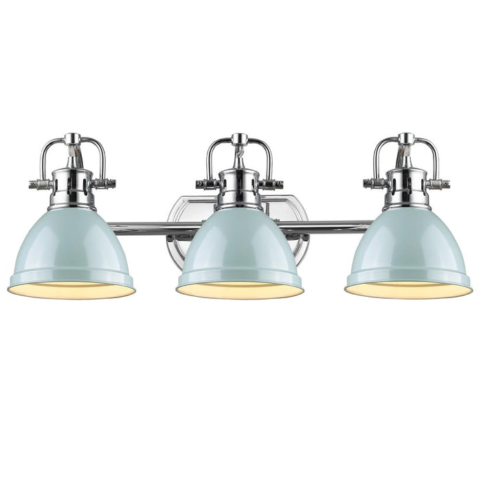 Golden 3602-BA3 CH-SF Three Light Bath Vanity, Chrome