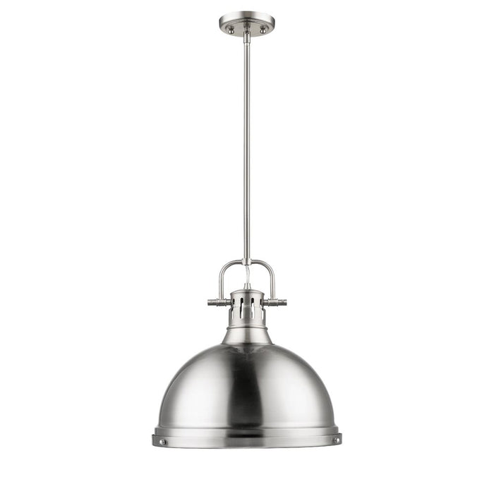 Golden 3604-L PW-PW One Light Pendant, Pewter