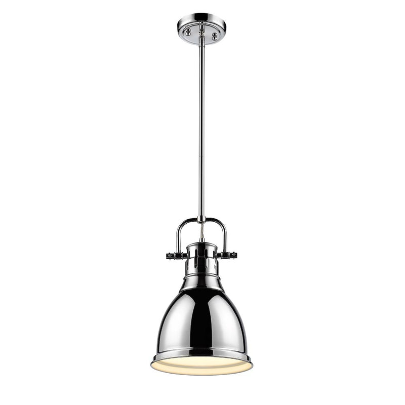 Golden 3604-S CH-SF One Light Pendant, Chrome