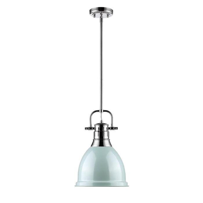 Golden 3604-S CH-SF One Light Pendant, Chrome