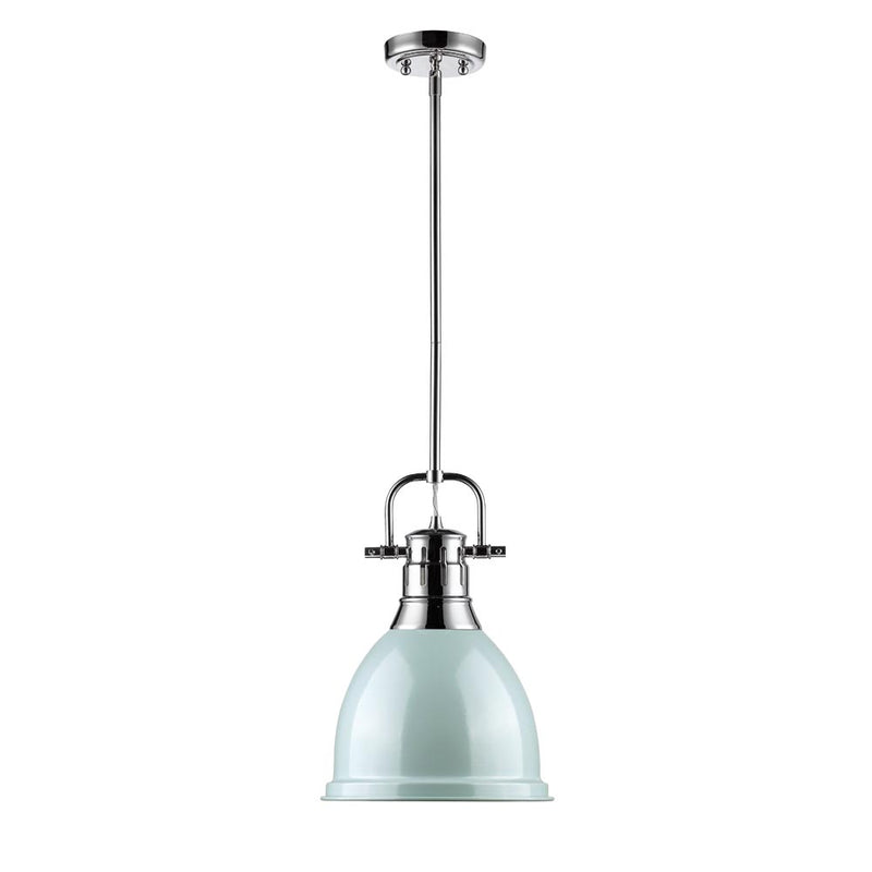 Golden 3604-S CH-SF One Light Pendant, Chrome