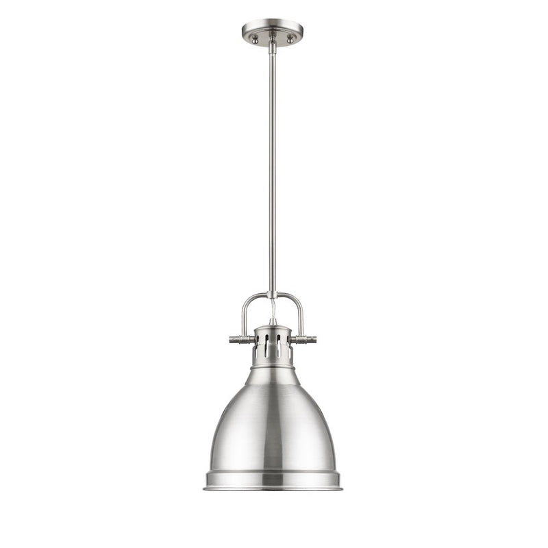 Golden 3604-S PW-SF One Light Pendant, Pewter
