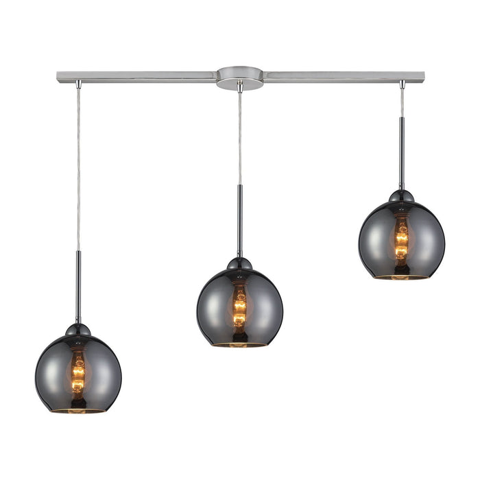 ELK Home 10240/3L-CHR Three Light Pendant, Polished Chrome