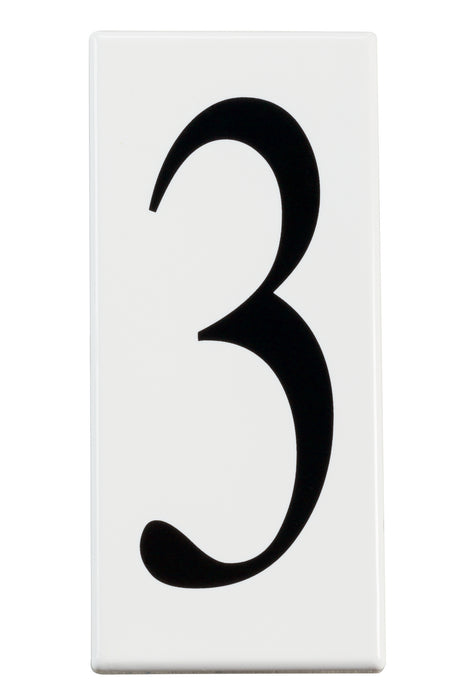 Kichler 4303 Number 3 Panel, White Material (Not Painted)