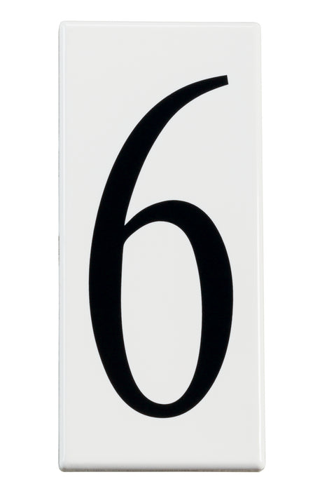Kichler 4306 Number 6 Panel, White Material (Not Painted)