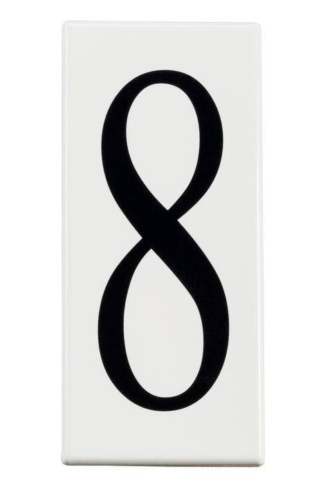 Kichler 4308 Number 8 Panel, White Material (Not Painted)
