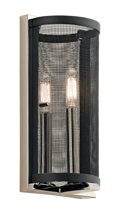 Kichler 43716PN One Light Wall Sconce, Polished Nickel