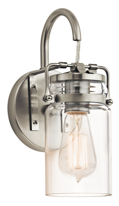 Kichler 45576NI One Light Wall Sconce, Brushed Nickel
