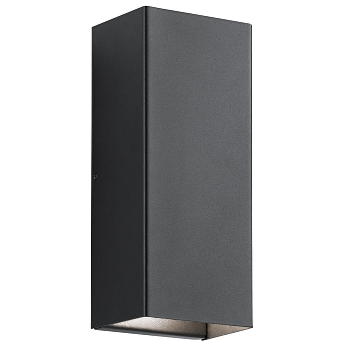 Kichler 49551BKTLED LED Outdoor Wall Mount, Textured Black