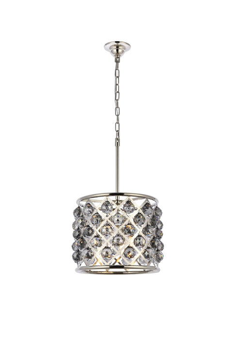 Elegant Lighting 1206D14PN-SS/RC Four Light Pendant, Polished Nickel