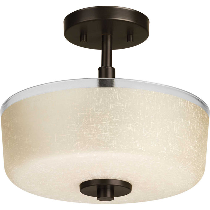 Progress Lighting P2851-20 Two Light Close-to-Ceiling, Antique Bronze