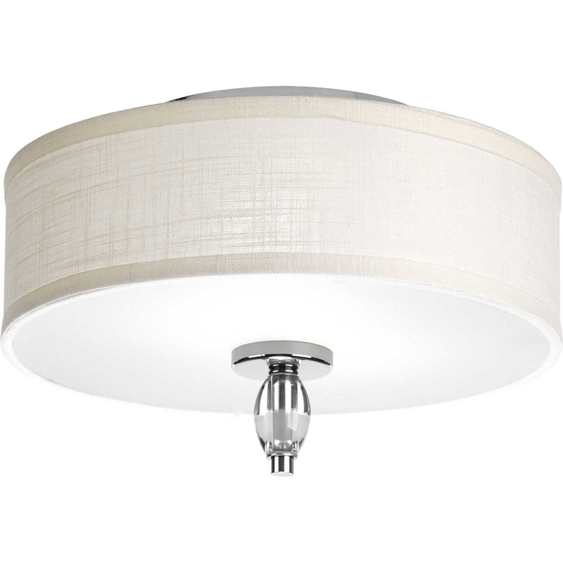 Progress Lighting P3402-15 Two Light Flush Mount, Polished Chrome