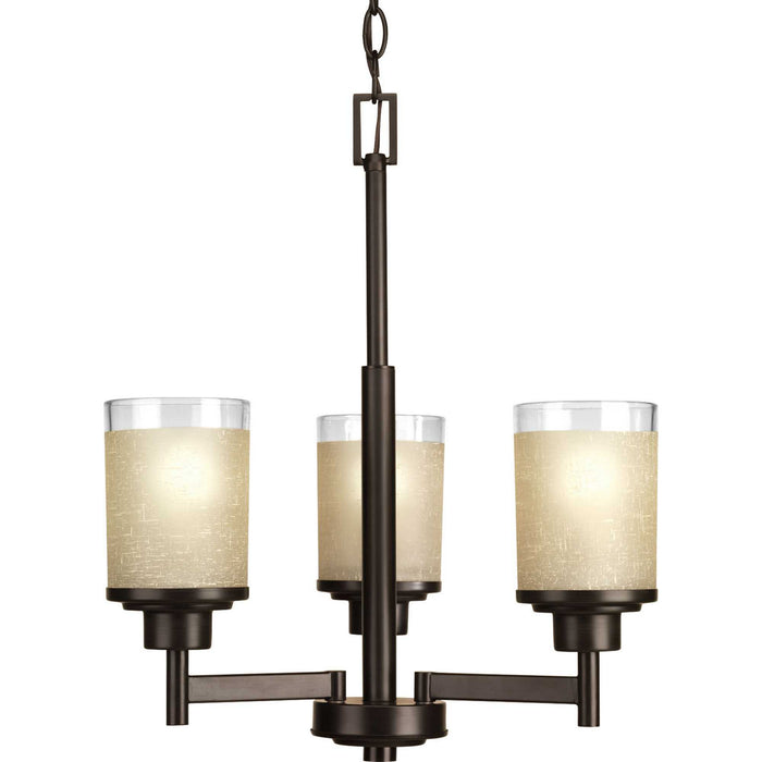 Progress Lighting P4458-20 Three Light Chandelier, Antique Bronze