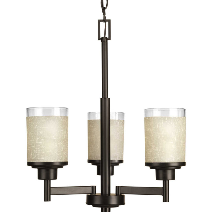 Progress Lighting P4458-20 Three Light Chandelier, Antique Bronze