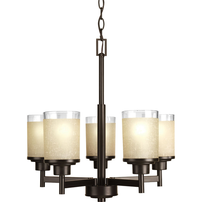 Progress Lighting P4459-20 Five Light Chandelier, Antique Bronze