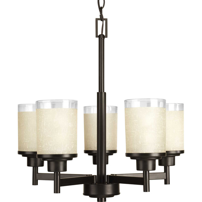 Progress Lighting P4459-20 Five Light Chandelier, Antique Bronze