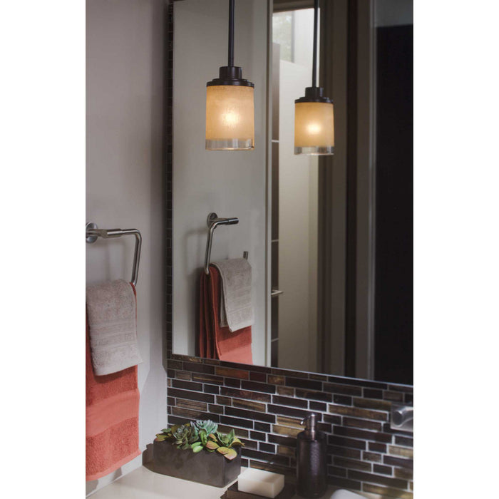 Progress Lighting P5147-20 One Light Mini Pendant, Antique Bronze