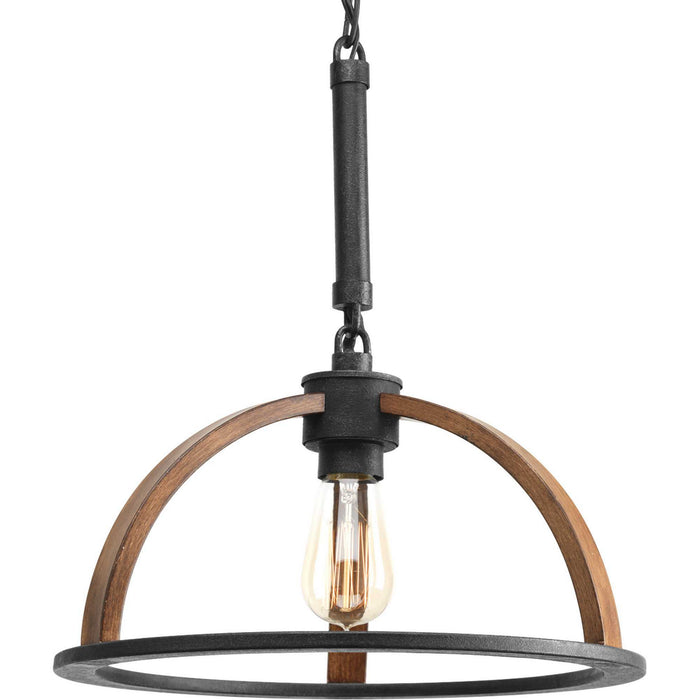 Progress Lighting P5152-71 One Light Pendant, Gilded Iron