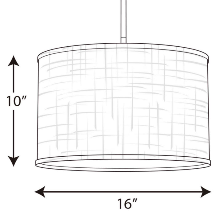 Progress Lighting P8829-30 Shade, Summer Linen