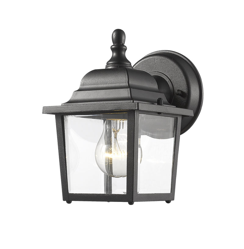 Z-Lite 546BK One Light Outdoor Wall Light, Black