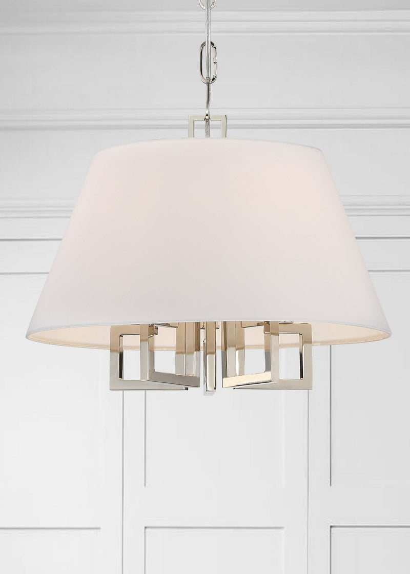 Crystorama 2255-PN Five Light Mini Chandelier, Polished Nickel